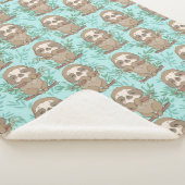 Niedlich Sloths Sherpa Blanket Sherpadecke (3/4)