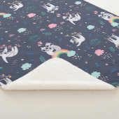 Niedlich Sloths Sherpa Blanket Sherpadecke (3/4)