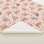 Niedlich Sloths Sherpa Blanket Sherpadecke (3/4)