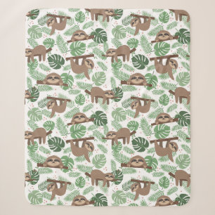Niedlich Sloths Sherpa Blanket Sherpadecke