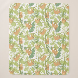 Niedlich Sloths Sherpa Blanket Sherpadecke