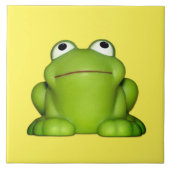 Niedlich Smiley Frog Fliese (Vorderseite)