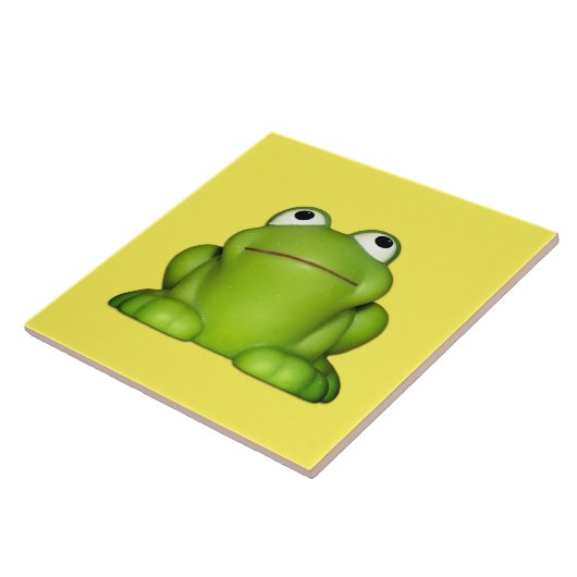 Niedlich Smiley Frog Fliese (Seite)