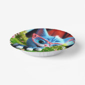 Niedlich Smiling Blue Kitten-55665 Pappteller (Gewinkelt)