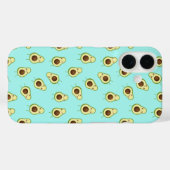 Niedlich Smiling Kawaii Avocado Pattern Case-Mate iPhone Hülle (Rückseite (Horizontal))