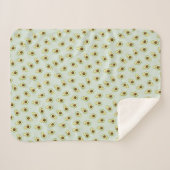Niedlich Smiling Kawaii Avocado Pattern Sherpadecke (Vorderseite (Horizontal))