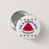 Niedlich Smiling Kawaii Watermelon Button (Vorne & Hinten)
