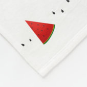 Niedlich Smiling Kawaii Watermelon Fleecedecke (Ecke)