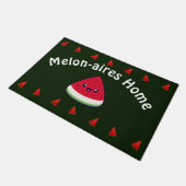Niedlich Smiling Kawaii Watermelon Fußmatte (Schrägansicht)