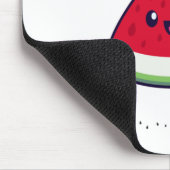 Niedlich Smiling Kawaii Watermelon Mousepad (Ecke)