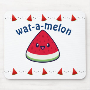 Niedlich Smiling Kawaii Watermelon Mousepad