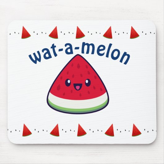 Niedlich Smiling Kawaii Watermelon Mousepad (Vorne)