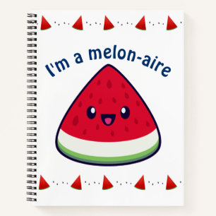 Niedlich Smiling Kawaii Watermelon Notizblock