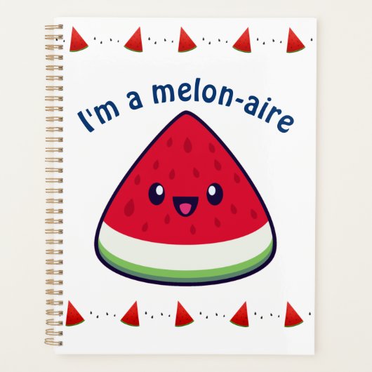 Niedlich Smiling Kawaii Watermelon Planer (Vorderseite)