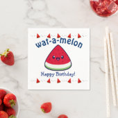 Niedlich Smiling Kawaii Watermelon Serviette (Beispiel)