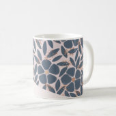 Niedlich Smokey Blue Pink Rose Gold Glitzer Tasse (VorderseiteRechts)