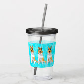 Niedlich Smooth Collie Dog    Acryltrinkbecher (Rückseite)