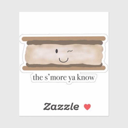 Niedlich S'more Campfire-Aufkleber Aufkleber (Blatt)