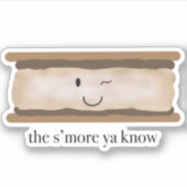 Niedlich S'more Campfire-Aufkleber Aufkleber (Vorderseite)