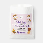 Niedlich S'mores Campout Geburtstagsparty Geschenktütchen (Vorderseite)