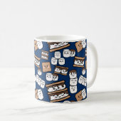 Niedlich Smores Marshmallow Illustration Kaffeetasse (VorderseiteRechts)