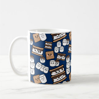 Niedlich Smores Marshmallow Illustration Kaffeetasse