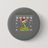 Niedlich Snake Ugly Sweater Christmas Light Pajama Button (Vorderseite)