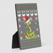 Niedlich Snake Ugly Sweater Christmas Light Pajama Fotoplatte (Seite)