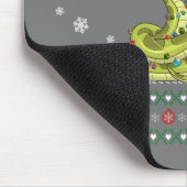 Niedlich Snake Ugly Sweater Christmas Light Pajama Mousepad (Ecke)