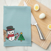 Niedlich Snow Pals Küchentuch (Viertel Falte)