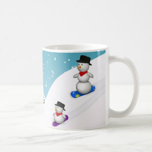 Niedlich Snowboarden Kaffeetasse