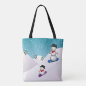 Niedlich Snowboarden Tasche (Rückseite)