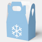 Niedlich Snowflake Christmas Blue Favor Box Geschenkschachtel (Geöffnet)