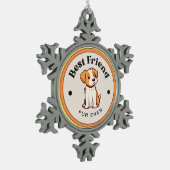 NIEDLICH! Snowflake Ornament - Bester Freund Fur a (Links)