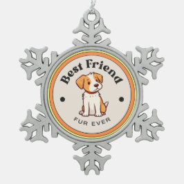 NIEDLICH! Snowflake Ornament - Bester Freund Fur a