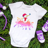 Niedlich Snowman Baby First Christmas Baby Bodysui Baby Strampler