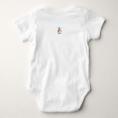 Niedlich Snowman Baby Strampler (Rückseite)
