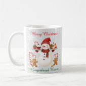 Niedlich Snowman Baker Weihnachts-Tasse Kaffeetasse (Links)