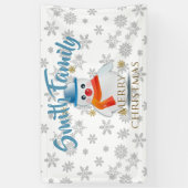 Niedlich Snowman Banner (Vertikal)