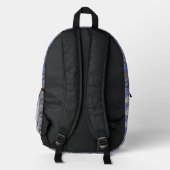 Niedlich Snowman Bedruckter Rucksack (Rückseite)