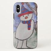 Niedlich Snowman Case-Mate iPhone Hülle (Rückseite)