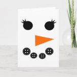 Niedlich Snowman Christmas Grandtochter Karte<br><div class="desc">Eine niedliche Weihnachts-Enkeltochterkarte mit meinem Mädchenschneemann-Gesicht mit kleinen Wimpern. Eine niedliche Weihnachtskarte für sie. Inside liest eine niedliche Nachricht,  die leicht von Ihnen personalisiert werden kann.</div>