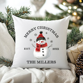 Niedlich Snowman Custom Christmas Kissen