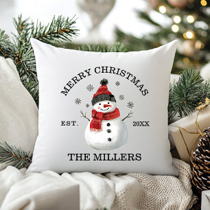Niedlich Snowman Custom Christmas Kissen