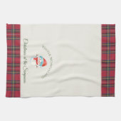 Niedlich Snowman Custom Name Weihnachten Geschirrtuch (Horizontal)