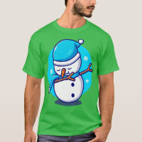 Niedlich Snowman Dabbing Cartoon
