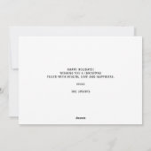 Niedlich Snowman Dance Radio Weihnachtsfeiertage Feiertagskarte (Rückseite)