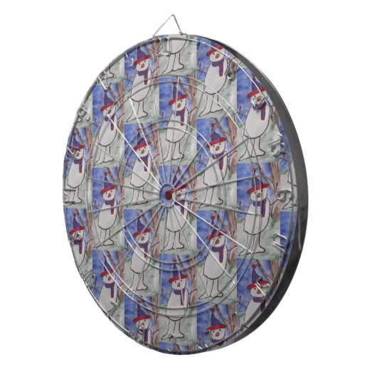 Niedlich Snowman Dartscheibe (Vorderseite rechts)