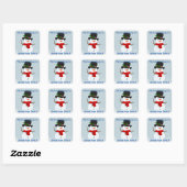 Niedlich Snowman Design Buchzeichen Sticker (Blatt)