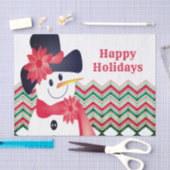 Niedlich Snowman Designed Seidenpapier (Handwerk)